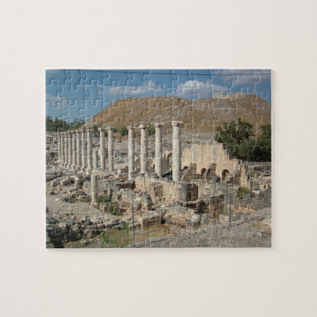 Beit Shean Archaeological nationalpark i Israel Pussel (Horisontell)