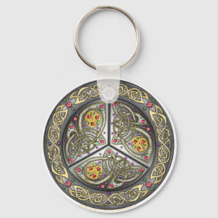 Bejeweled Celtic skyddar Nyckelring