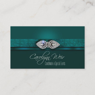 "Bejeweled" - glamorös elegant händelsePlanner Visitkort