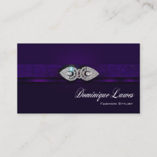 "Bejeweled" - glamorös elegant modestylist Visitkort
