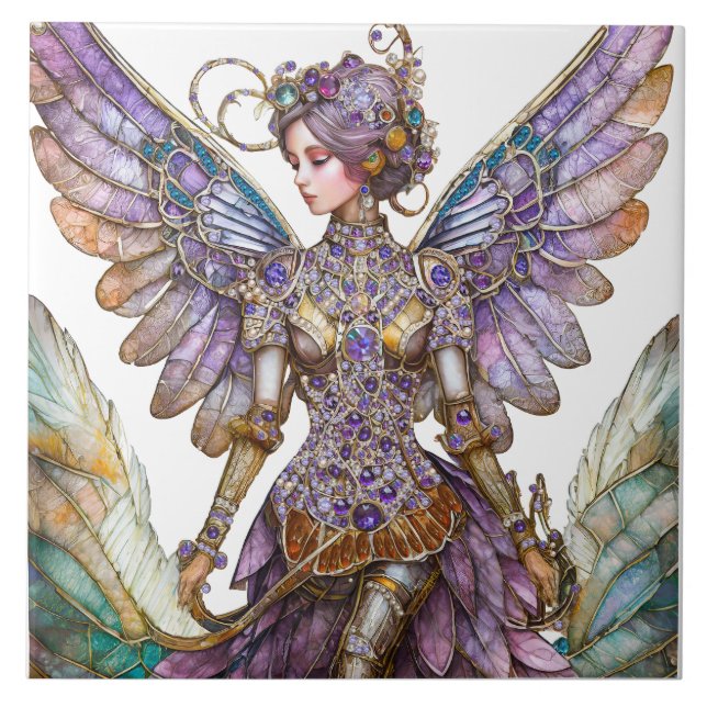Bejeweled Sockerplommonfen Kakelplatta (Framsidan)