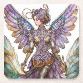 Bejeweled Sugar Plum Fairy Underlägg Papper Kvadrat