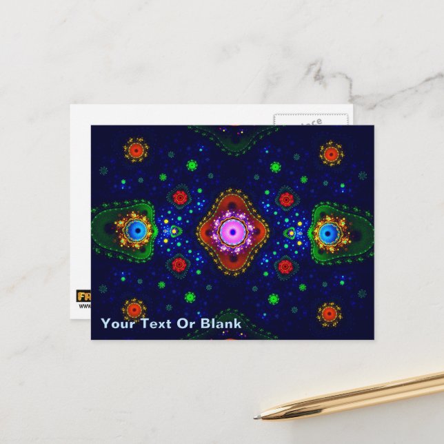 Bejeweled Vykort (Fram/Back In Situ)