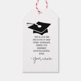 Bejka på din "glate" Äventyr Cheesy Studenten Presentetikett