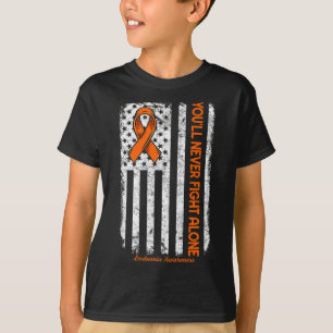 Bekämpa aldrig Ensam Medvetenhet om blodcancer T Shirt