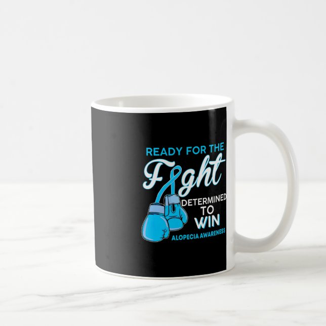 Bekämpa Alopecia Awareness Blue Butterfly Kaffemugg (Höger)