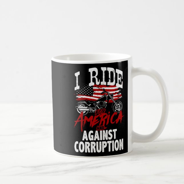 Bekämpa Bikerna mot korruptionsprotester Kaffemugg (Höger)