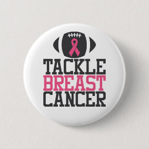 Bekämpa bröstcancer Rosa Ribbon-medvetenhet Knapp
