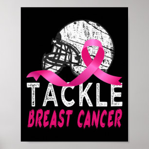 Bekämpa bröstcancermedvetande Survivor Football O Poster