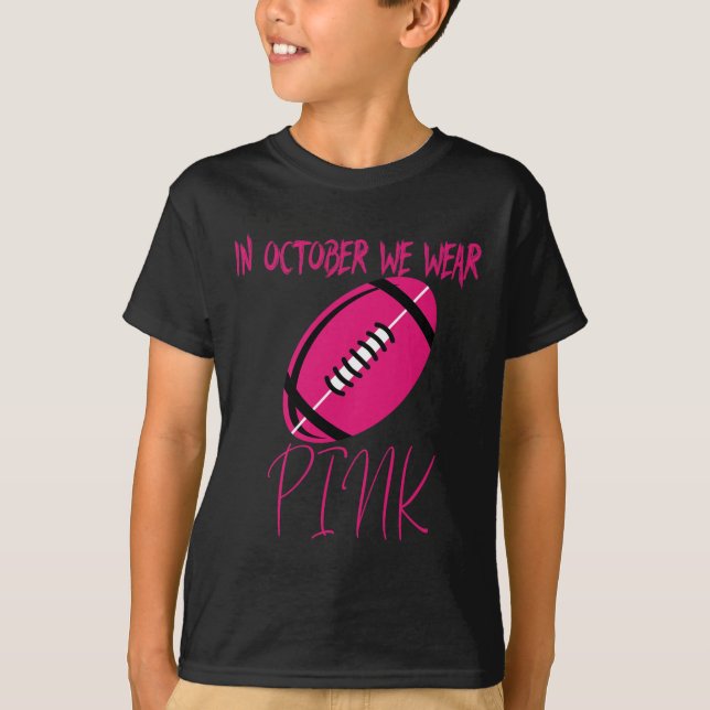 Bekämpa bröstcancermedvetande Survivor Football O T Shirt (Framsida)