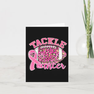 Bekämpa bröstcancermedvetandet Rosa Leopard Footby Kort