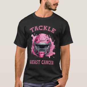 Bekämpa bröstcancermedvetenhet Fotboll Kvinnor Ros T Shirt