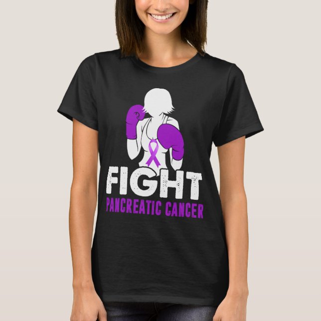 bekämpa cancer i bukspottkörteln t shirt (Framsida)