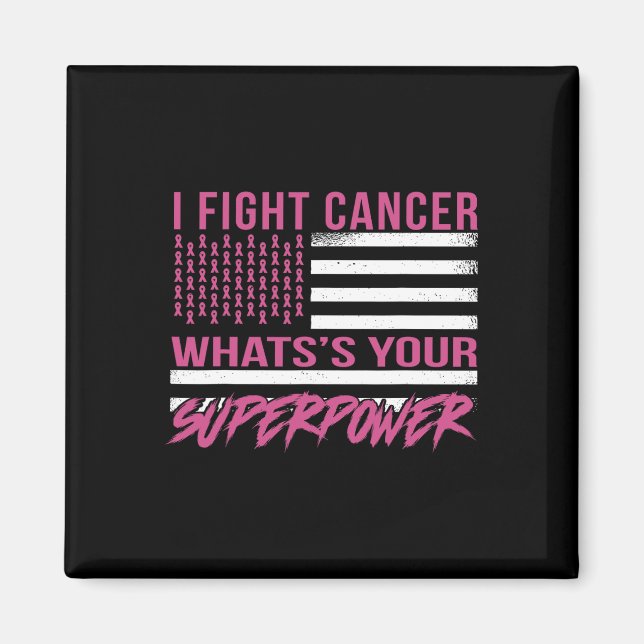 Bekämpa cancer - vad är din supermakt? magnet (Framsidan)