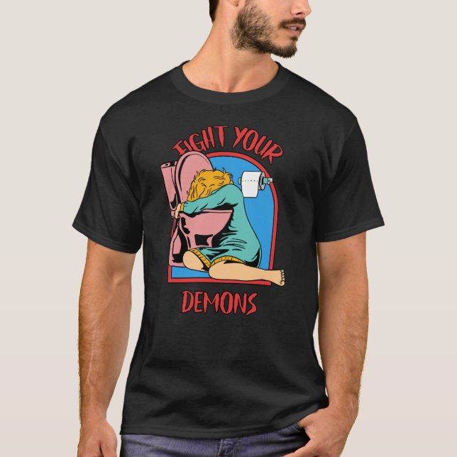 Bekämpa dina demoner t shirt (Framsida)