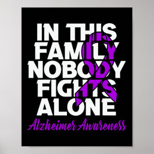 Bekämpa Ensamen i denna familj med Alzheimerheimer Poster