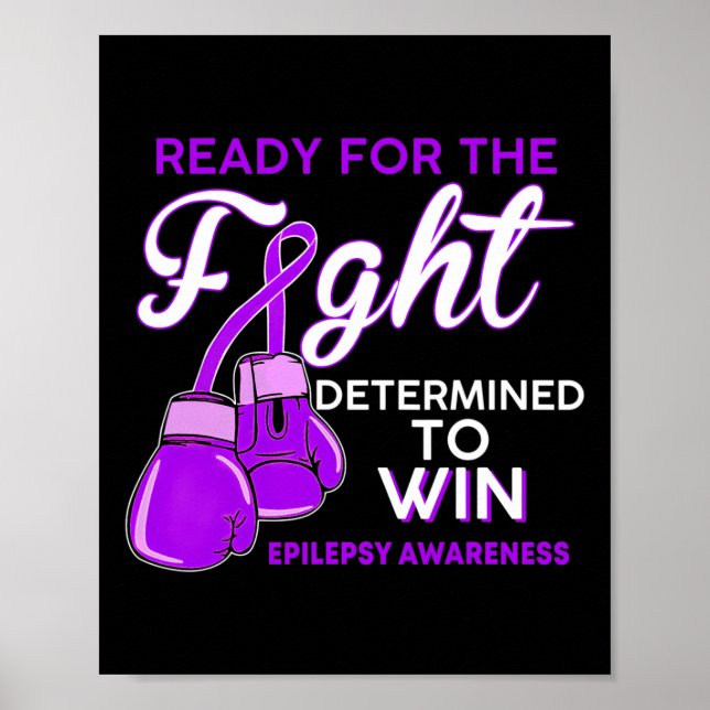 Bekämpa epilepsimedvetenheten Lila Butterfly Poster (Framsidan)