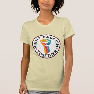 Bekämpa fascismen tillsammans t shirt