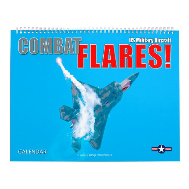 BEKÄMPA FLARES! Amerikanska militärflygplan Kalender (Omslag)