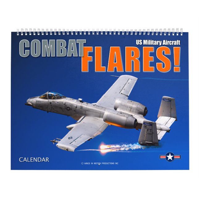 BEKÄMPA FLARES! Amerikanska militärflygplan Kalender (Omslag)