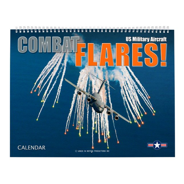 BEKÄMPA FLARES! Amerikanska militärflygplan Kalender (Omslag)