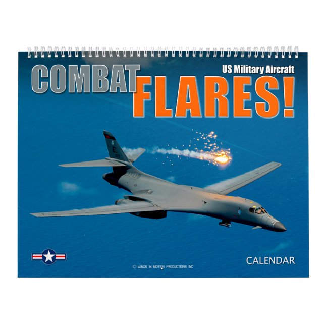 BEKÄMPA FLARES! Amerikanska militärflygplan Kalender (Omslag)