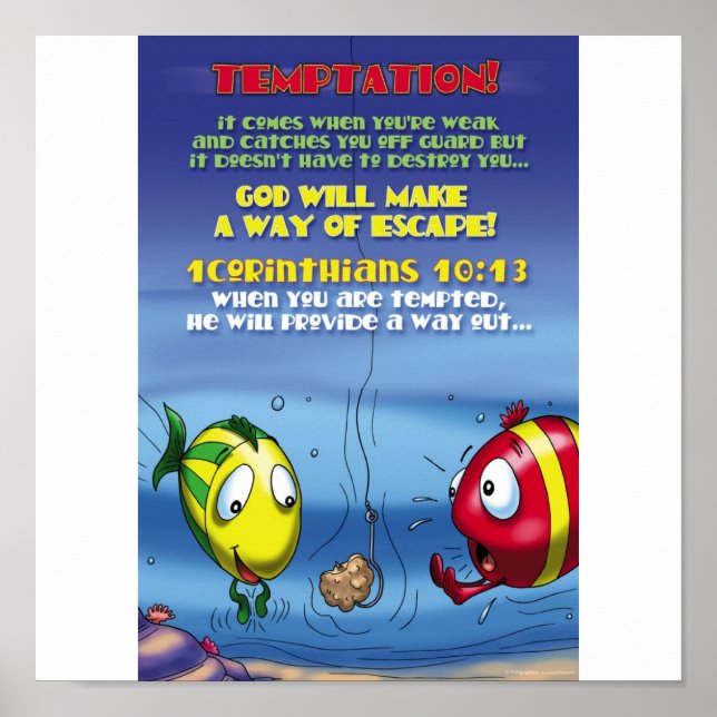 Bekämpa frestelse poster (Framsidan)