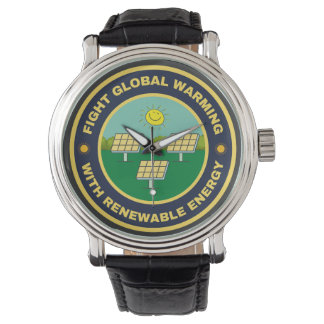 Bekämpa global uppvärmning solenergi armbandsur