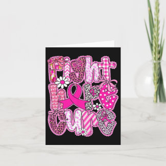 Bekämpa Hope Cure Rosa Breast Cancer Awareness Sur Kort