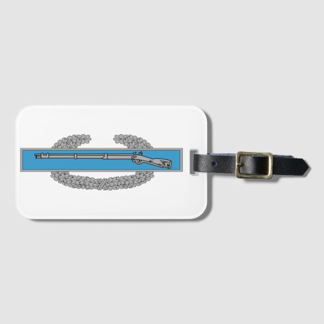 Bekämpa Infantryman Badge CIB-arméns veteran Bagagebricka (Framsida horisontal)