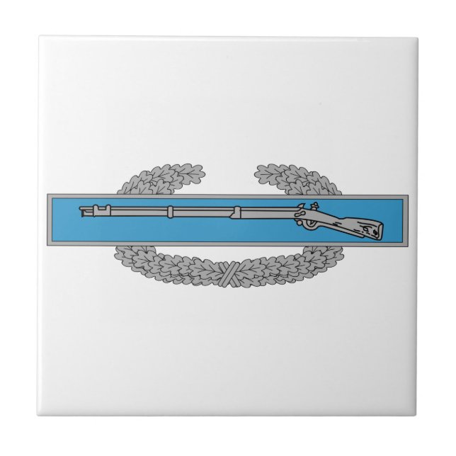 Bekämpa Infantryman Badge CIB-arméns veteran Kakelplatta (Framsidan)