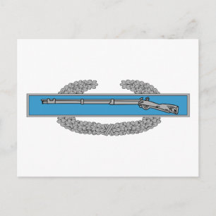 Bekämpa Infantryman Badge CIB-arméns veteran Vykort