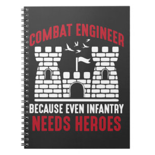 Bekämpa Ingenjör Hero-arméns infantry Anteckningsbok
