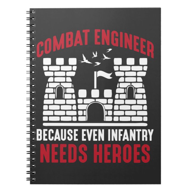 Bekämpa Ingenjör Hero-arméns infantry Anteckningsbok (Framsidan)