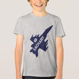Bekämpa jet flygplan födelsedagskjorta t shirt