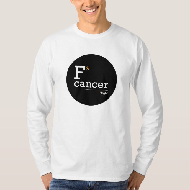 bekämpa långärmad av cancer t shirt (Framsida)