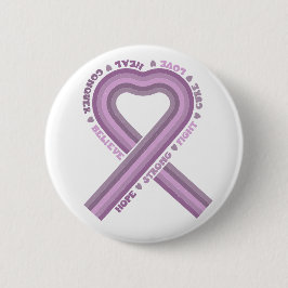 Bekämpa medvetenhet om Lila Ribbon Warrior Hope Knapp