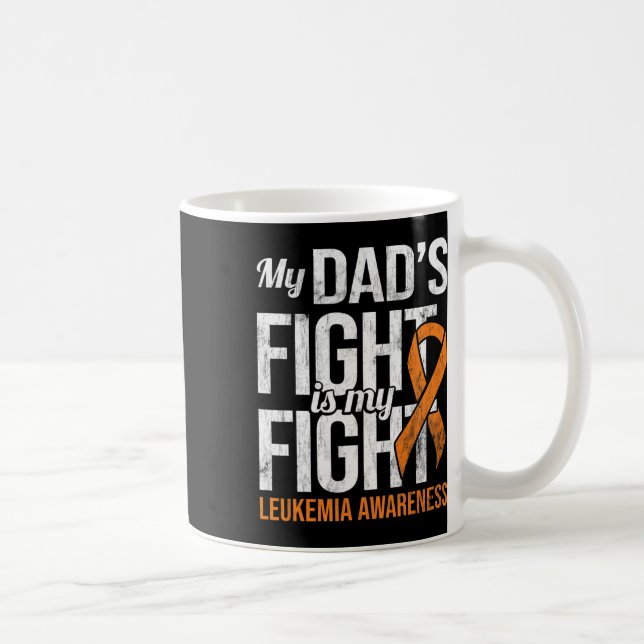 Bekämpa min kamp mot leukemi Medvetenhet Leukemi C Kaffemugg (Höger)