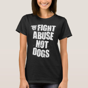 Bekämpa misshandel, inte hundar Pitbull Hund Dj T Shirt