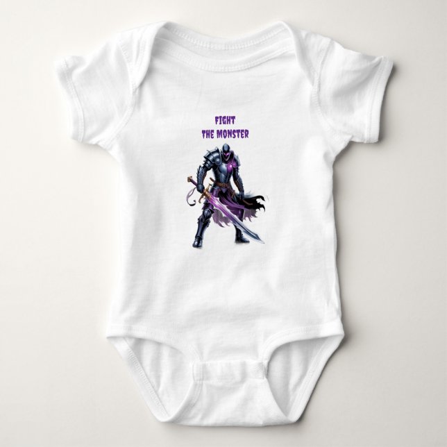 Bekämpa monstret  t shirt (Framsida)