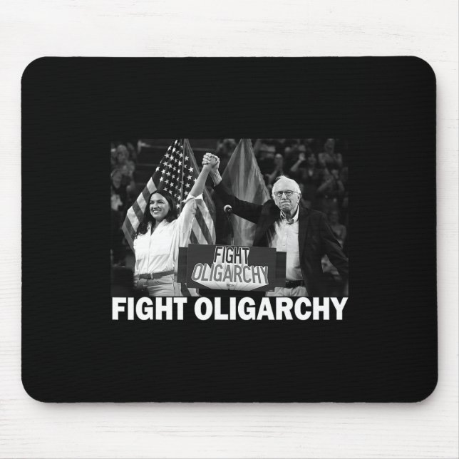 Bekämpa oligarki Bernie Sanders och Aoc frihet oss Musmatta (Framsidan)
