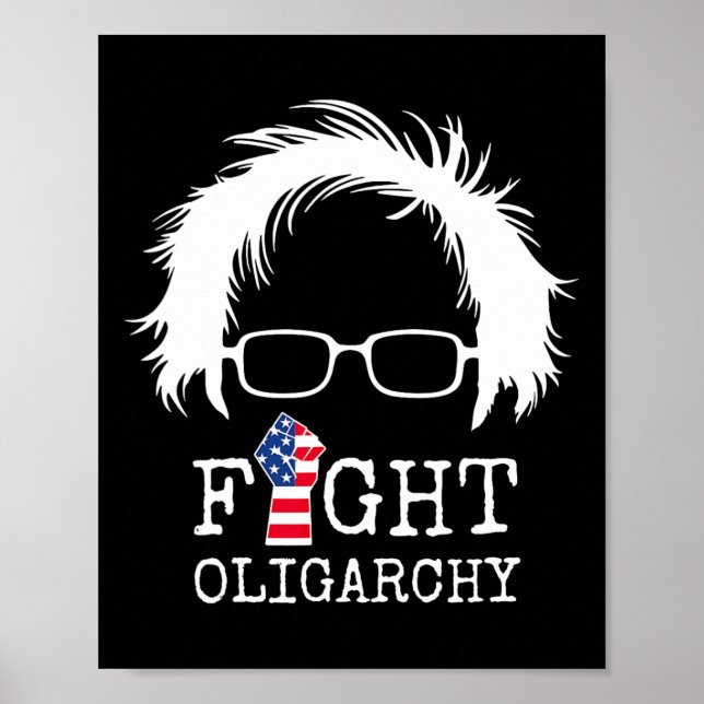 Bekämpa oligarkis Sanders och Aoc Freedom US Anti  Poster (Framsidan)