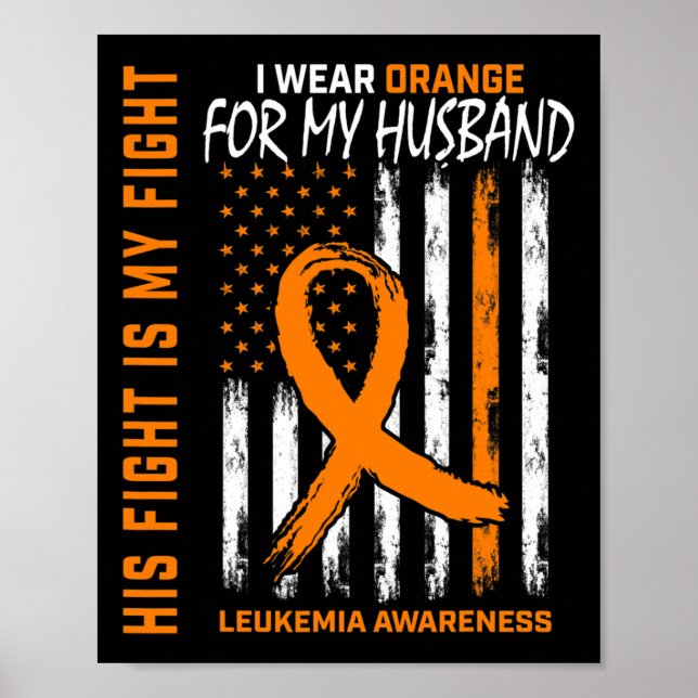 Bekämpa Orange Leukemi Cancer Awareness Make Ame Poster (Framsidan)