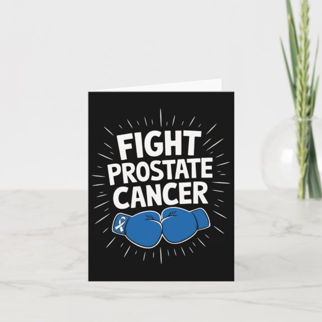 Bekämpa prostatacancer, så roligt att säga "Boxing Kort (Framsida)