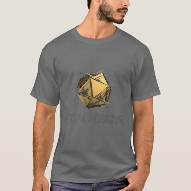 Bekämpa Regler Exploding D20 Logotyp T-Shirt (Framsida)
