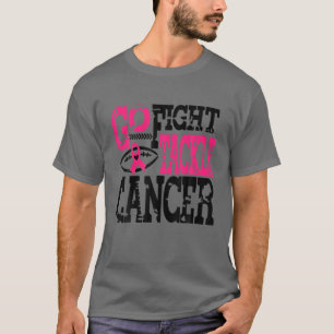 Bekämpa Rosa av cancer - fotbolls-EM T Shirt