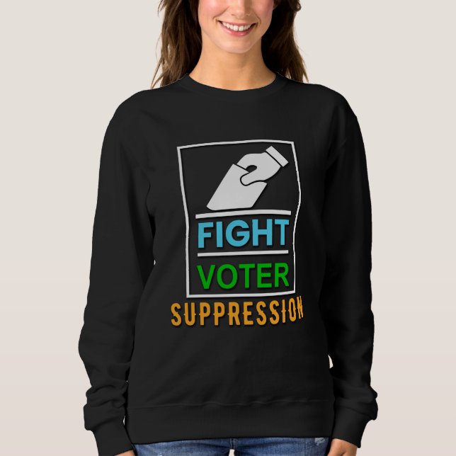 Bekämpa röstsuppression - Valdesign T Shirt (Framsida)