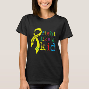 Bekämpa som barn medvetenhet om barncancer Retro G T Shirt