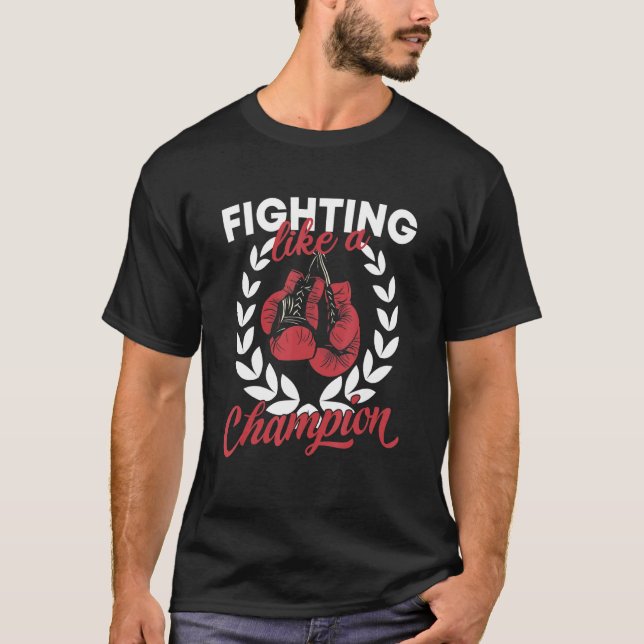 Bekämpa som en mästare i Boxing Sport Klubb Divisi T Shirt (Framsida)