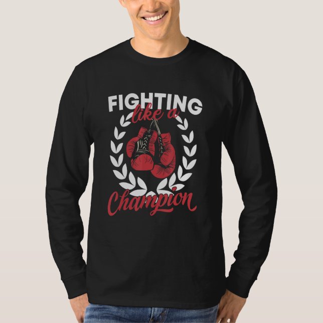 Bekämpa som en mästare i Boxing Sport Klubb Divisi T Shirt (Framsida)